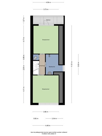 Floorplan - Benthuizerstraat 32A, 3036 CH Rotterdam
