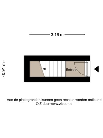 Floorplan - Houtstraat 20B, 3114 NH Schiedam
