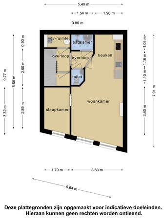 Floorplan - 3e Schansstraat 19B02, 3025 XS Rotterdam