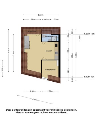 Floorplan - 3e Schansstraat 19B02, 3025 XS Rotterdam
