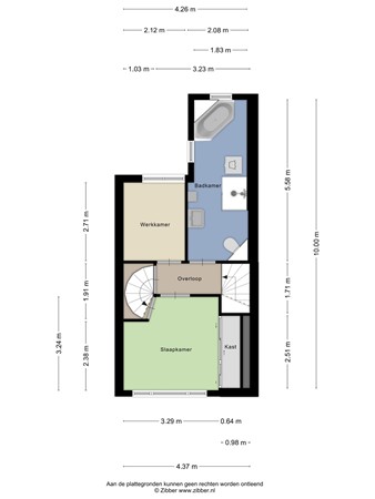 Floorplan - Sweelinckstraat 9, 3131 SK Vlaardingen