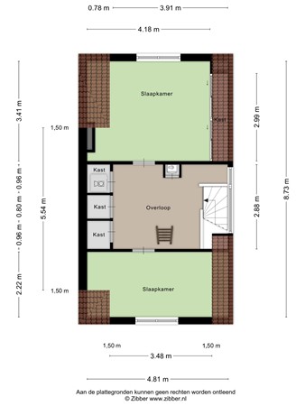 Floorplan - Bilderdijkstraat 28, 3117 PC Schiedam