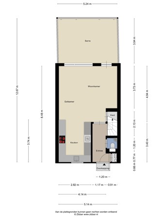 Floorplan - Tongelaarweg 40, 3077 TE Rotterdam