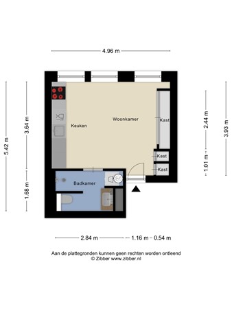 Floorplan - Blommersdijkselaan 30D, 3036 ND Rotterdam