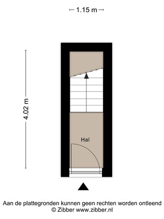 Floorplan - Zinkerstraat 19, 3071 HP Rotterdam