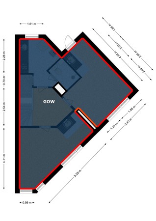 Timorstraat 134, 2022 RK Haarlem - Eerste verdieping - markings.jpg