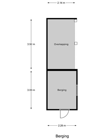 Floorplan - Meester Thorbeckestraat 2, 4001 CT Tiel