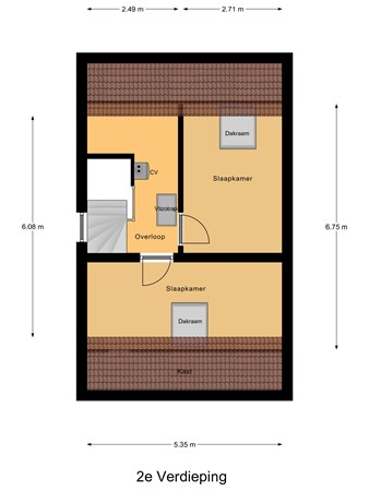 Floorplan - Reitensestraat 1, 4174 HG Hellouw