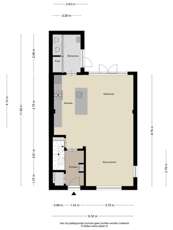 Floorplan - Goossen Janssenstraat 28, 4061 AJ Ophemert