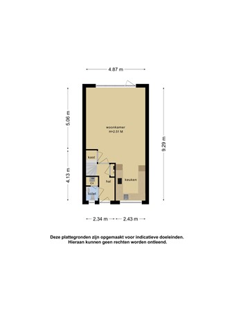 Plattegrond - Chinalaan 28, 2622 JT Delft - 101360526_chinalaan_28_begane_grond_begane_grond_20210511061638.jpg