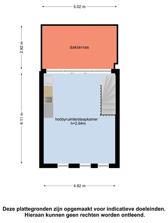 Plattegrond - Taj Mahalplaats 3, 2624 NM Delft - 109018821_taj_mahalplaats_3e_verdieping_first_design_20211004_38faca.jpg