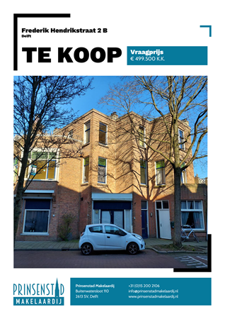 Brochure - Frederik Hendrikstraat 2-B, 2628 TB DELFT (2) - Frederik Hendrikstraat 2B, 2628 TB Delft