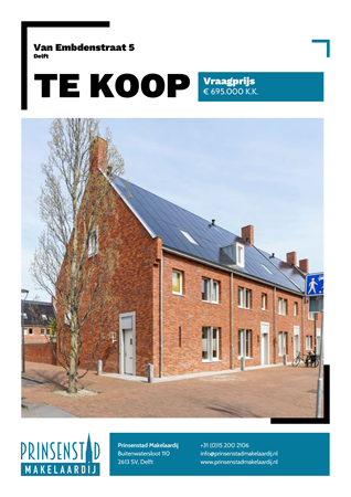 Brochure - Van Embdenstraat 5, 2628 ZE DELFT (1) - Van Embdenstraat 5, 2628 ZE Delft
