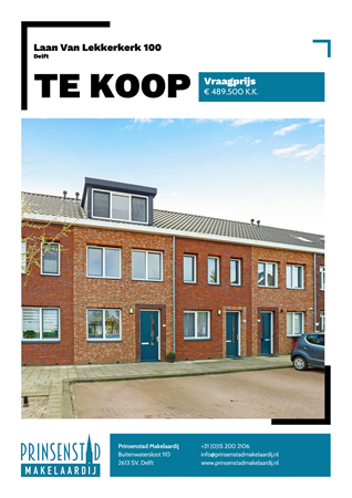 Brochure - Laan Van Lekkerkerk 100, 2614 MN DELFT (1) - Laan Van Lekkerkerk 100, 2614 MN Delft