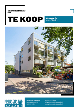 Brochure - Vaandelstraat 3, 2611 BW DELFT (2) - Vaandelstraat 3, 2611 BW Delft