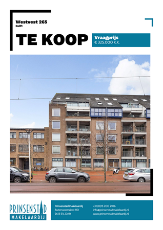 Brochure - Westvest 265, 2611 BX DELFT (1) - Westvest 265, 2611 BX Delft
