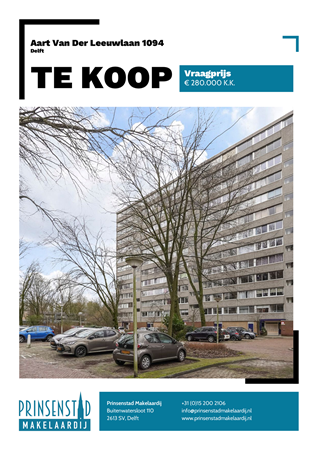 Brochure - Aart Van Der Leeuwlaan 1094, 2624 MB DELFT (2) - Aart van der Leeuwlaan 1094, 2624 MB Delft