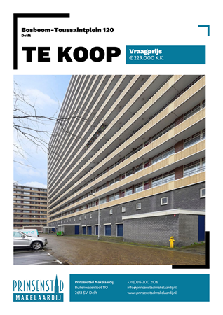 Brochure - Bosboom-Toussaintplein 120, 2624 DJ DELFT (3) - Bosboom-Toussaintplein 120, 2624 DJ Delft