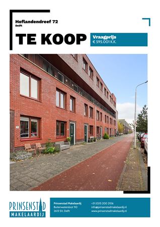 Brochure - Hoflandendreef 72, 2614 MV DELFT (2) - Hoflandendreef 72, 2614 MV Delft