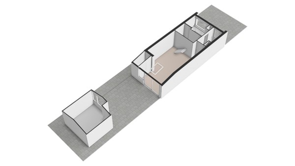 Plattegrond - Laan van Overvest 1C, 2613 DK Delft - Perceel-3D.jpg