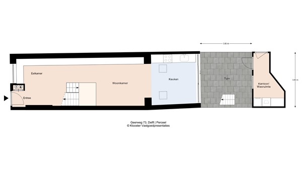 Plattegrond - Geerweg 73, 2611 VR Delft - Perceel.jpg