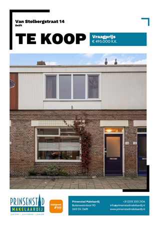 Brochure - Van Stolbergstraat 14, 2628 GL DELFT (1) - Van Stolbergstraat 14, 2628 GL Delft