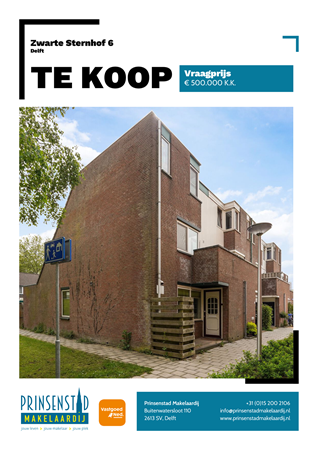 Brochure - Zwarte Sternhof 6, 2623 MC DELFT (2) - Zwarte Sternhof 6, 2623 MC Delft