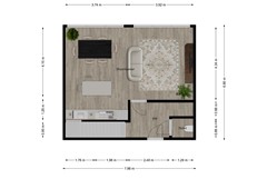 Cort van der Lindenstraat 1, 2613 WP Delft - plattegrond_maisonnette_verdieping_hofkerk.jpg