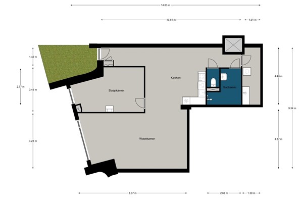 Floorplan - Brinklaan 140, 7311 JD Apeldoorn