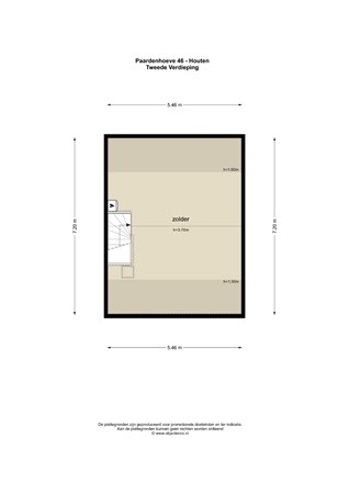 Floorplan - Paardenhoeve 46, 3992 PK Houten