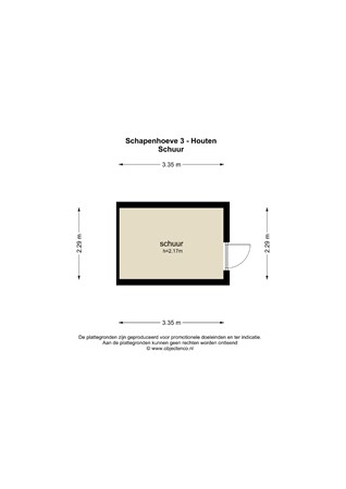 Floorplan - Schapenhoeve 3, 3992 PL Houten