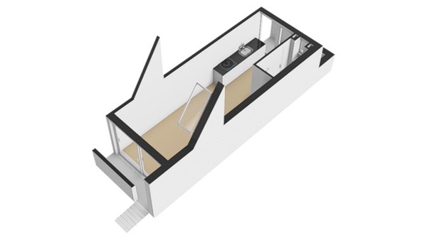 Floorplan - Croesestraat 132H, 3522 AJ Utrecht