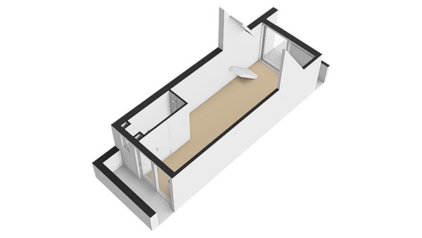 Floorplan - Croesestraat 132H, 3522 AJ Utrecht