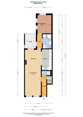 Floorplan - Vleutenseweg 308, 3532 HT Utrecht