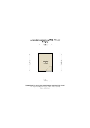 Floorplan - Amsterdamsestraatweg 171D, 3551 CA Utrecht