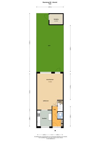 Floorplan - Roerstraat 95, 3522 GT Utrecht