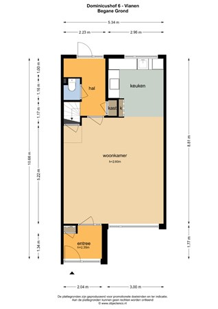 Floorplan - Dominicushof 6, 4133 AN Vianen