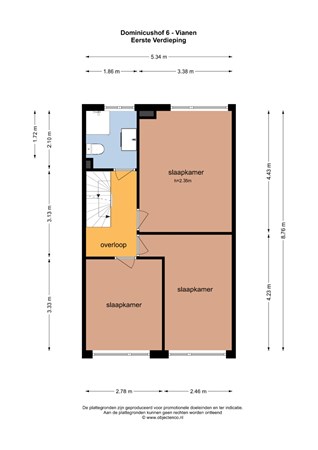 Floorplan - Dominicushof 6, 4133 AN Vianen