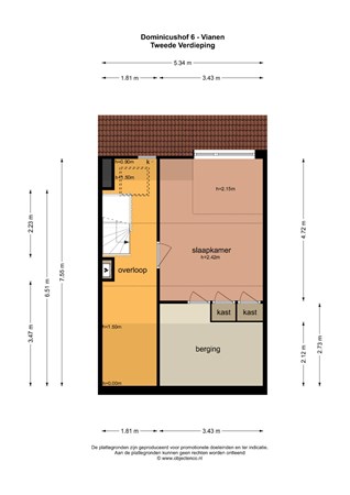 Floorplan - Dominicushof 6, 4133 AN Vianen