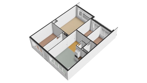 Floorplan - Marco Pololaan 333, 3526 GE Utrecht