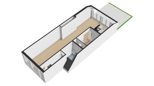 Floorplan - Havikstraat 77, 3514 TN Utrecht