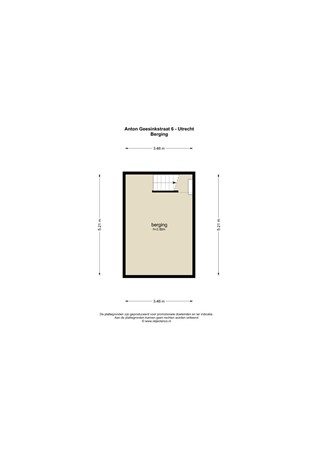 Floorplan - Anton Geesinkstraat 6, 3552 BB Utrecht