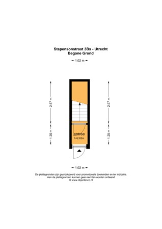 Floorplan - Stephensonstraat 3BS, 3553GR Utrecht