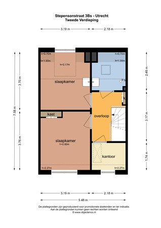 Floorplan - Stephensonstraat 3BS, 3553GR Utrecht