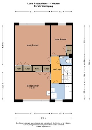 Floorplan - Louis Pasteurlaan 11, 3451 EJ Vleuten