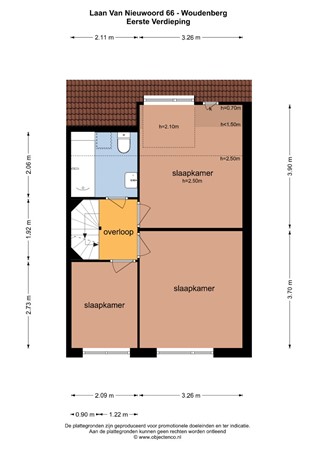 Floorplan - Laan van Nieuwoord 66, 3931 DH Woudenberg