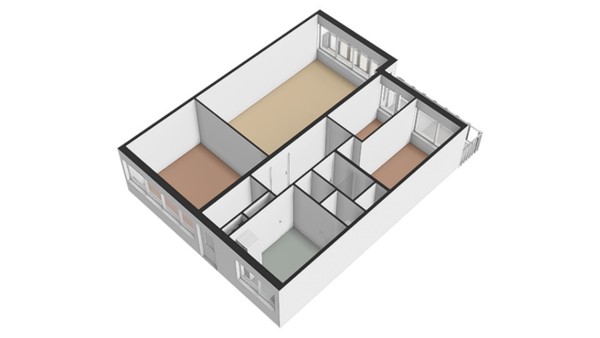 Floorplan - Rubicondreef 138, 3561 JE Utrecht