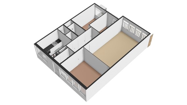 Floorplan - Rubicondreef 140, 3561 JE Utrecht