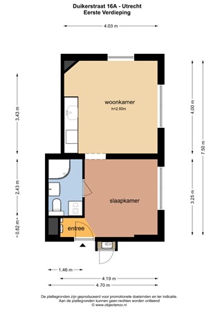 Floorplan - Duikerstraat 16A, 3582 TB Utrecht