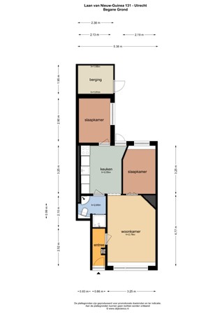 Floorplan - Laan van Nieuw-Guinea 131, 3531 JH Utrecht